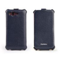 Чехол для HTC Rhyme G20 Nuoku Royal luxury leather case blue