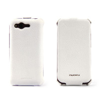 Чохол для HTC Rhyme G20 Nuoku Royal luxury leather case white