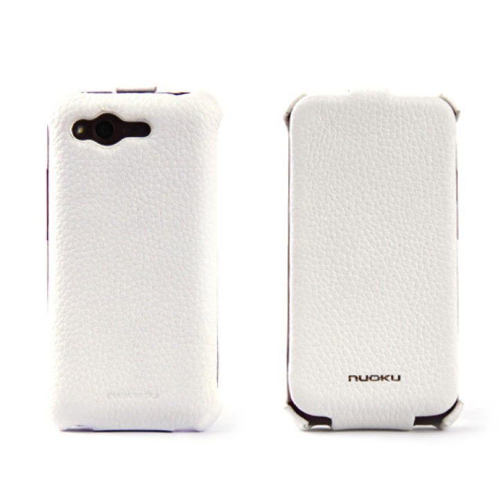 Чехол для HTC Rhyme G20 Nuoku Royal luxury leather case white