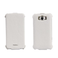 Чохол для HTC Sensation XL G21 Nuoku Royal luxury leather case white