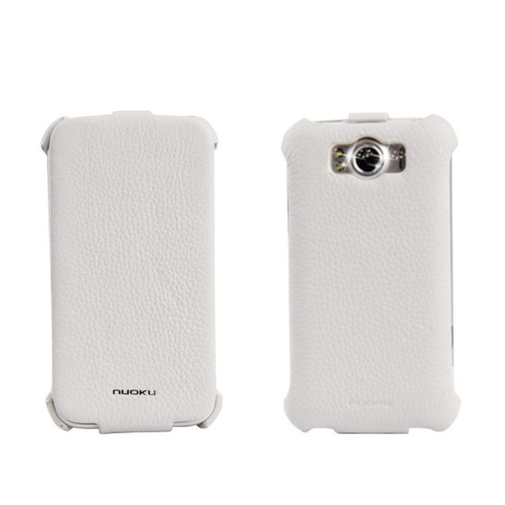 Чехол для HTC Sensation XL G21 Nuoku Royal luxury leather case white