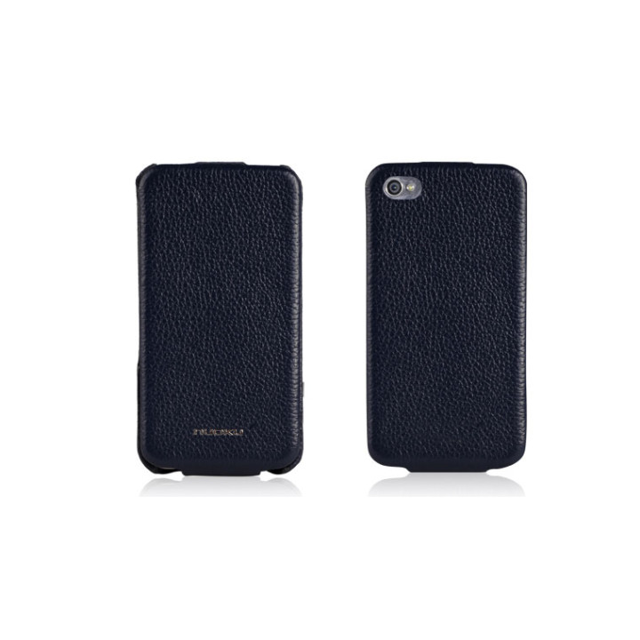 Чехол для iPhone 4/4S Nuoku Royal luxury leather case blue