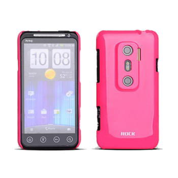 Чехол для HTC EVO 3D X515m ROCK Colorful back cover rose red