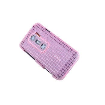 Чехол для HTC EVO 3D X515M G17 ROCK Magic Cube TPU soft Case Transparent Pink