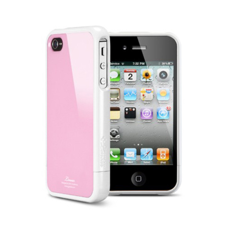 Чехол для iPhone 4G SGP Linear Case pink-white