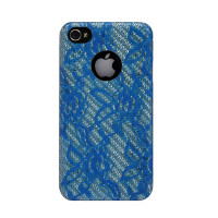 Чохол для iPhone 4 Truecarbon Vintage Burlesque back cover blue