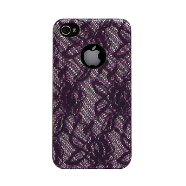 Чехол для iPhone 4 Truecarbon Vintage Burlesque back cover fuxia