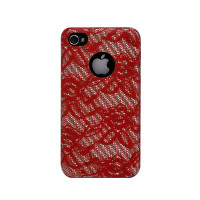 Чохол для iPhone 4 Truecarbon Vintage Burlesque back cover red
