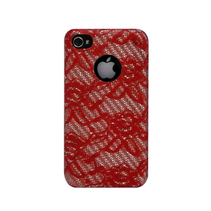 Чехол для iPhone 4 Truecarbon Vintage Burlesque back cover red