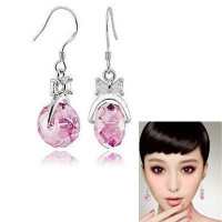 Сережки з кристалами Сваровські 980187