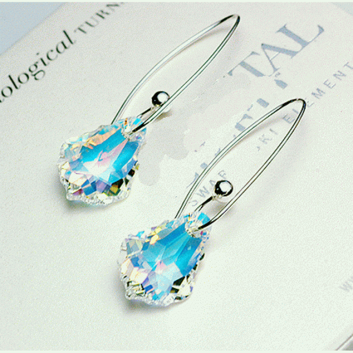 Серьги с кристаллами Сваровски 980416