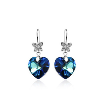 Сережки з кристалами Сваровські 980526