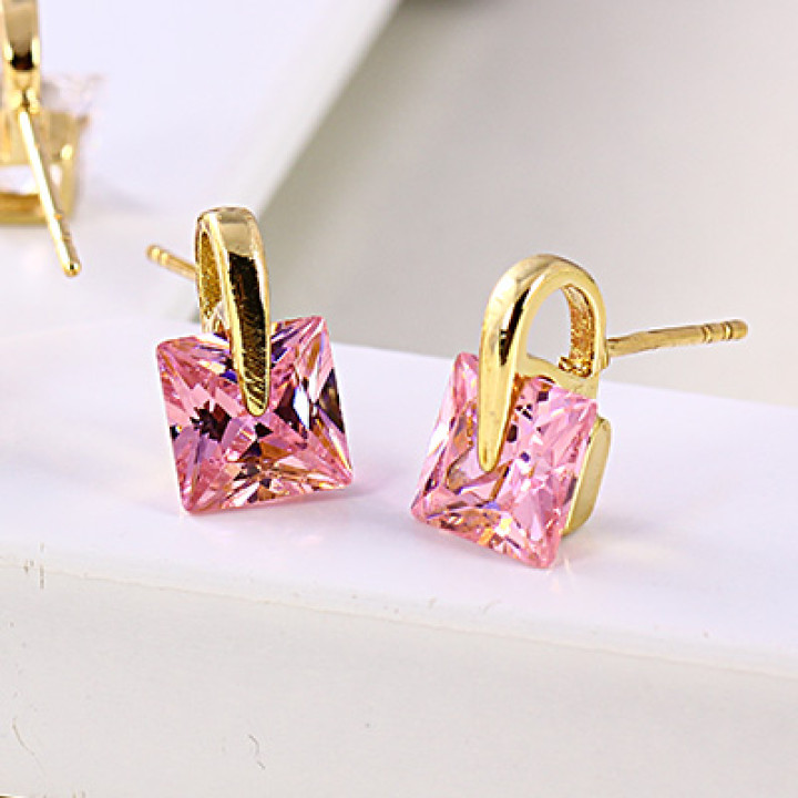Сережки з цирконами X23048a
