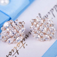 Серьги с кристаллами Сваровски 087073