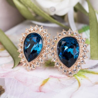 Серьги с кристаллами Сваровски 087097a