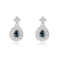 Сережки з кристалами Сваровські 10294