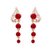 Сережки з кристалами Сваровські 22788