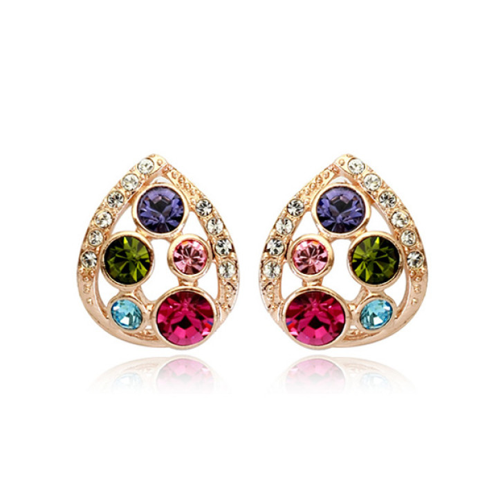 Серьги с кристаллами Сваровски 86490