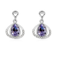 Сережки з кристалами Сваровські 9165
