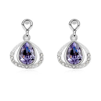 Серьги с кристаллами Сваровски 9165
