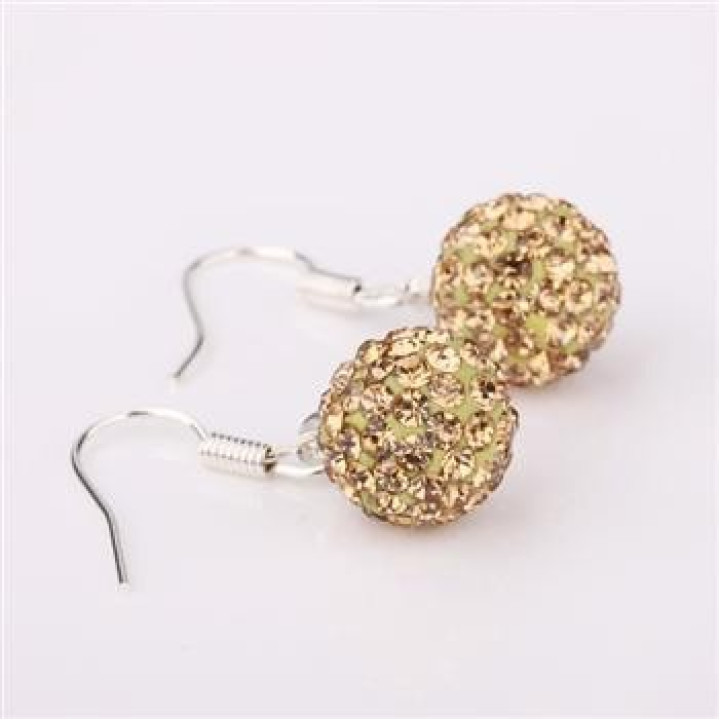 Серьги Шамбала с кристаллами Сваровски e50066
