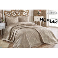 Покрывало жаккард Issi Home Cordenya Gold Coffee