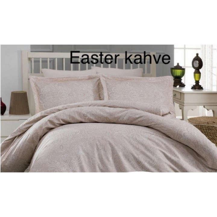 Комплект постельного белья Altinbasak Easter kahve Евро