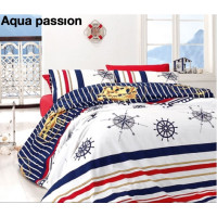 Комплект постельного белья First Choice Ranforce Aqua Passion Полуторный комплект