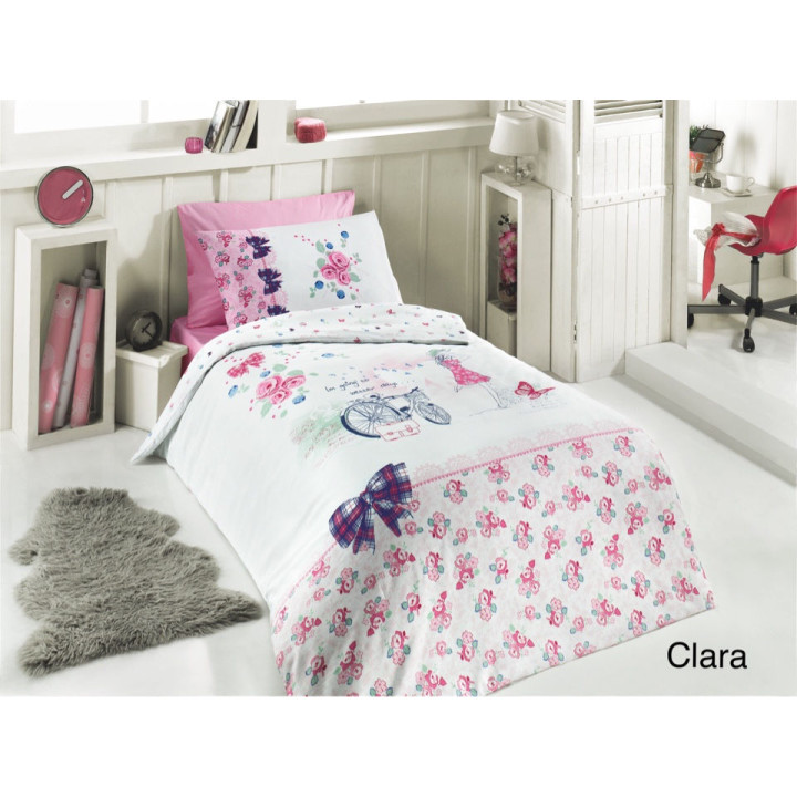 Комплект постельного белья First Choice Ranforce Clara Полуторный комплект