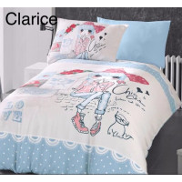 Комплект постельного белья First Choice Ranforce Clarice Полуторный комплект