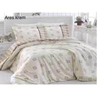 Комплект постельного белья First Choice Satin Ares Krem Евро