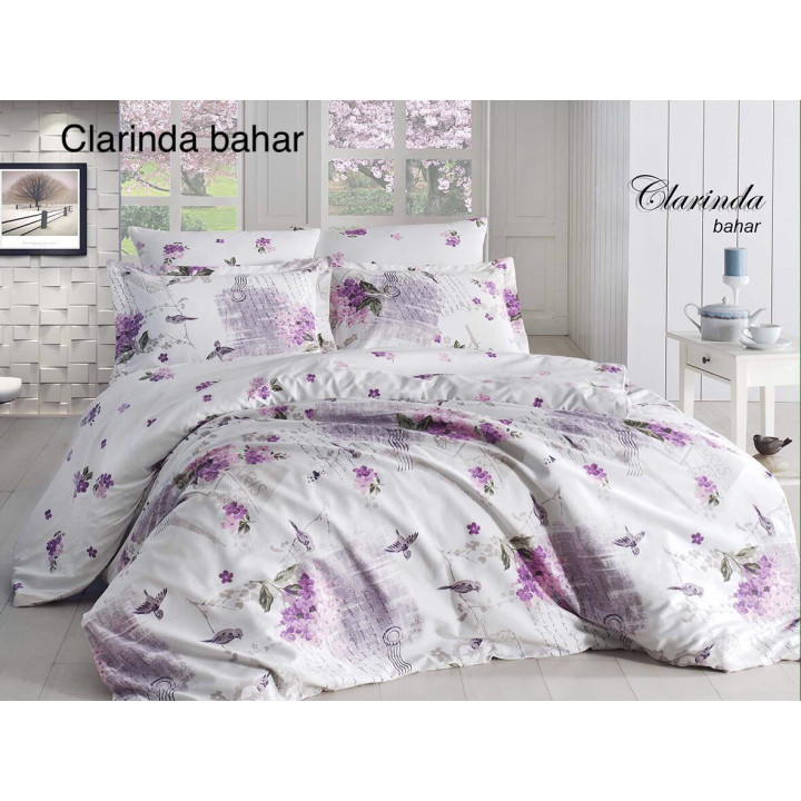 Комплект постельного белья First Choice Satin Clarinda Bahar Евро (m012361)