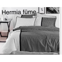 Комплект постельного белья First Choice Satin Hermia Fume Евро