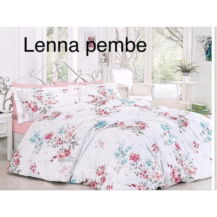 Комплект постельного белья First Choice Satin Lenna Pembe Евро