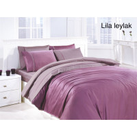 Комплект постельного белья First Choice Satin Lila Leylak Евро