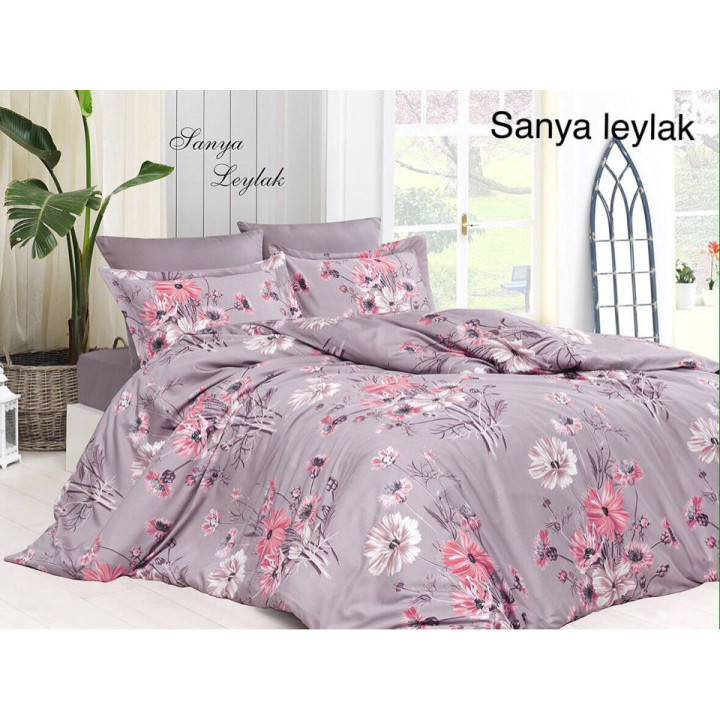 Комплект постельного белья First Choice Satin Sanya Leylak Евро (m012363)