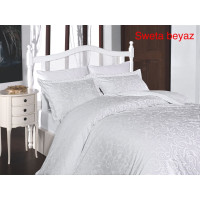 Комплект постельного белья First Choice Satin Sweta Beyaz Евро