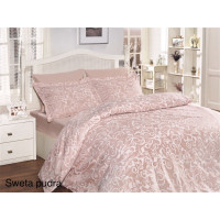 Комплект постельного белья First Choice Satin Sweta Pudra Евро