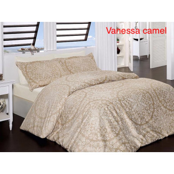 Комплект постельного белья First Choice Satin Vanessa Camel Евро (m012397)