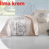 Семейный комплект постельного белья Altinbasak Ilma krem (m012079)