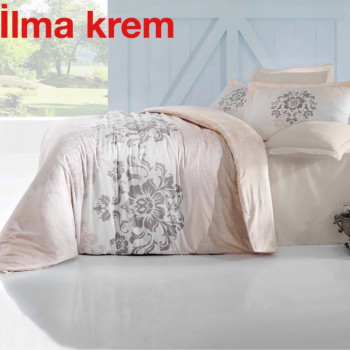 Семейный комплект постельного белья Altinbasak Ilma krem (m012079)