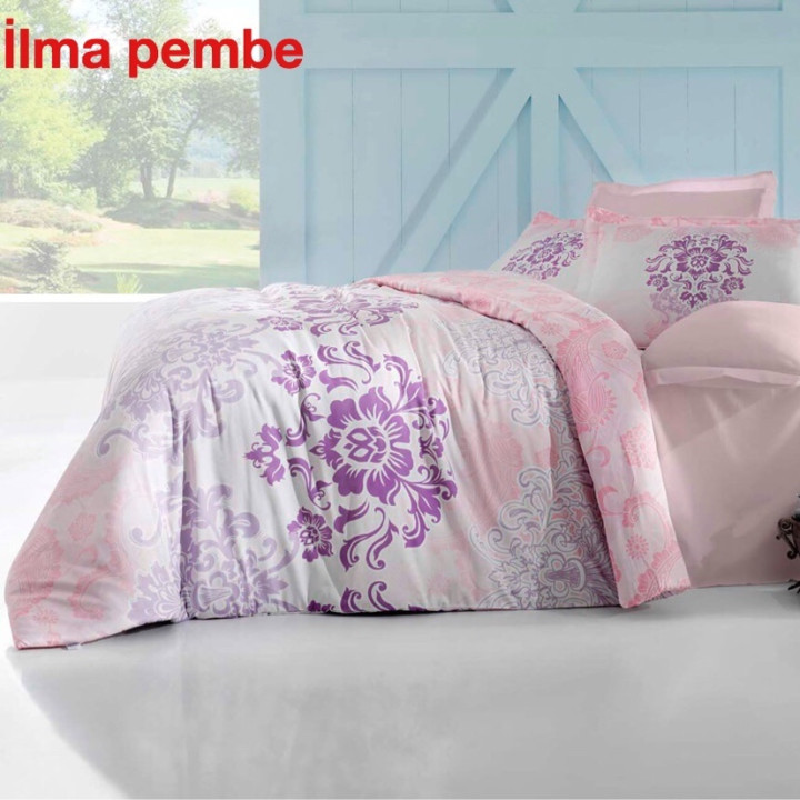 Семейный комплект постельного белья Altinbasak Ilma pembe (m012090)