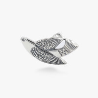 Серебряное кольцо Птаха