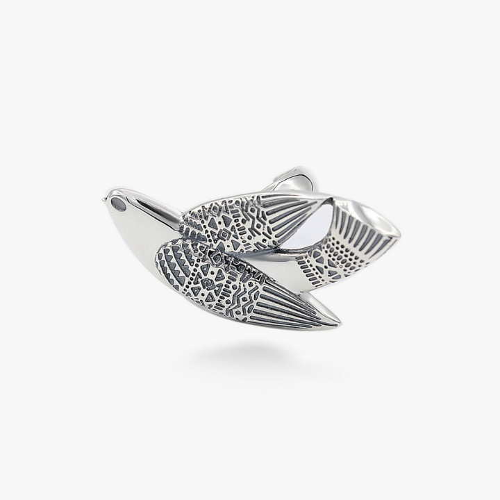 Серебряное кольцо Птаха