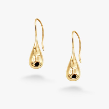 Серебряные Серьги Капля gold SE