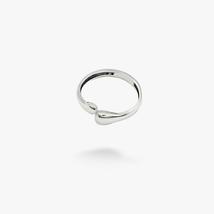 Серебряное кольцо Капли mini