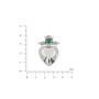 Серебряный Дукач Ягнус emerald  - фото 3