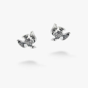 Серебряные Пусеты Голубки mini