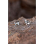 Серебряные Пусеты Голубки mini  - фото 5