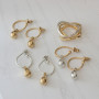 Серебряные Серьги Невесомые капельки gold  - фото 3